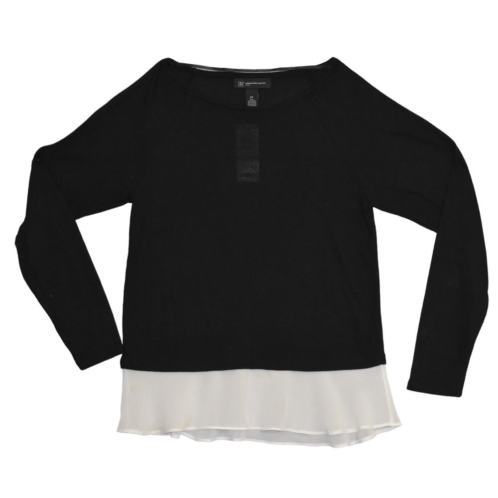NWT* Women's Lightweight Black Sweater Top * Inc Intl Concepts * PP